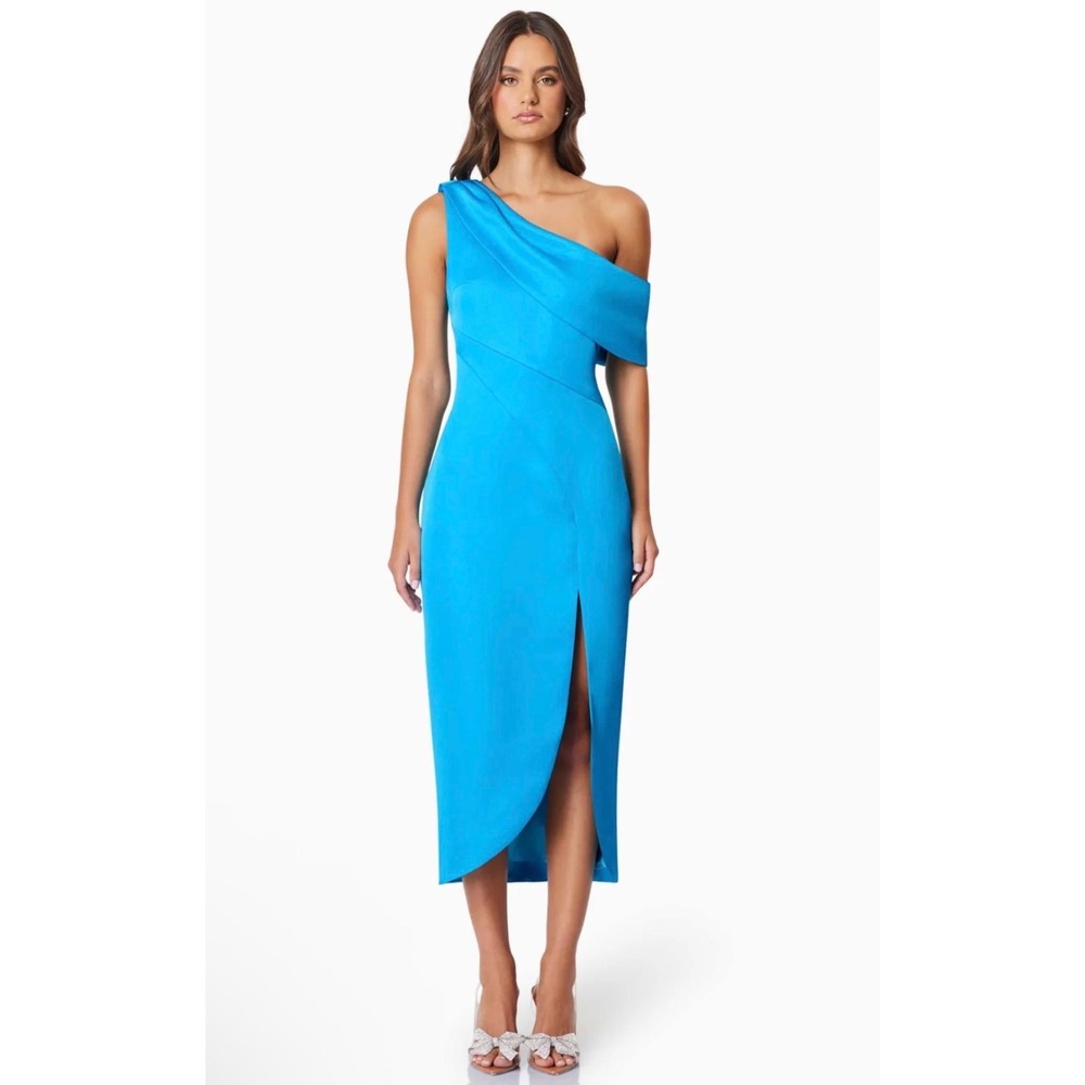 Elliatt Alice Off-Shoulder Cocktail‎ Dress in Aqua  XS  NWT